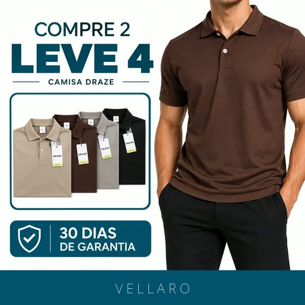 [Compre 2 e Leve 4] Camisa Masculina Daze Premium | Conforto, Elegância e Caimento Perfeito