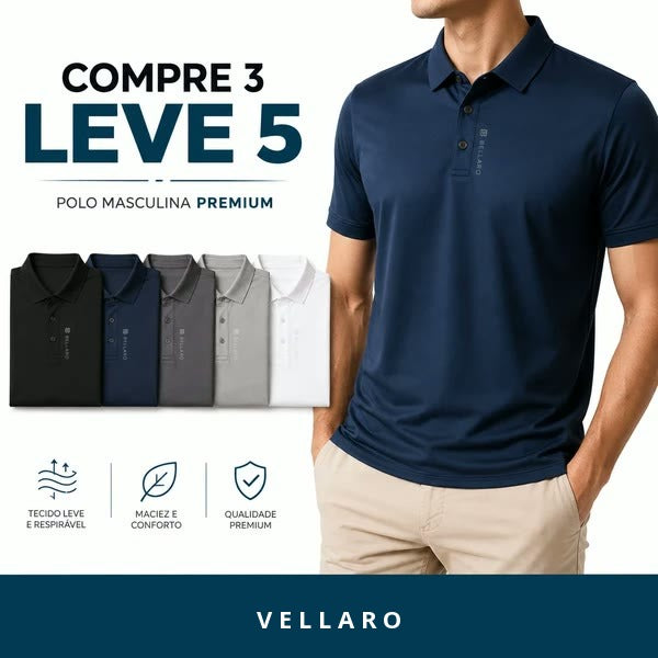 [Leve 5 e Pague 3] Camisa Masculina Nero Premium | Conforto, Estilo e Elegância